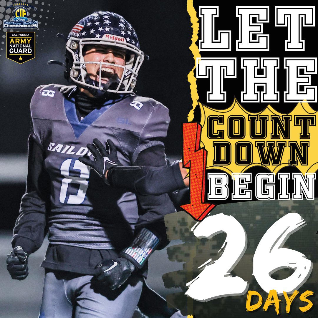 Time to kick it into high gear! The road to championships begins! 👟🏈

The 2023 CIF Southern Section Football (11) Pairings are NOW LIVE!

🔗 Follow the link in our bio to view the brackets and good luck to all teams competing this post season!

#CIFSSFootball11