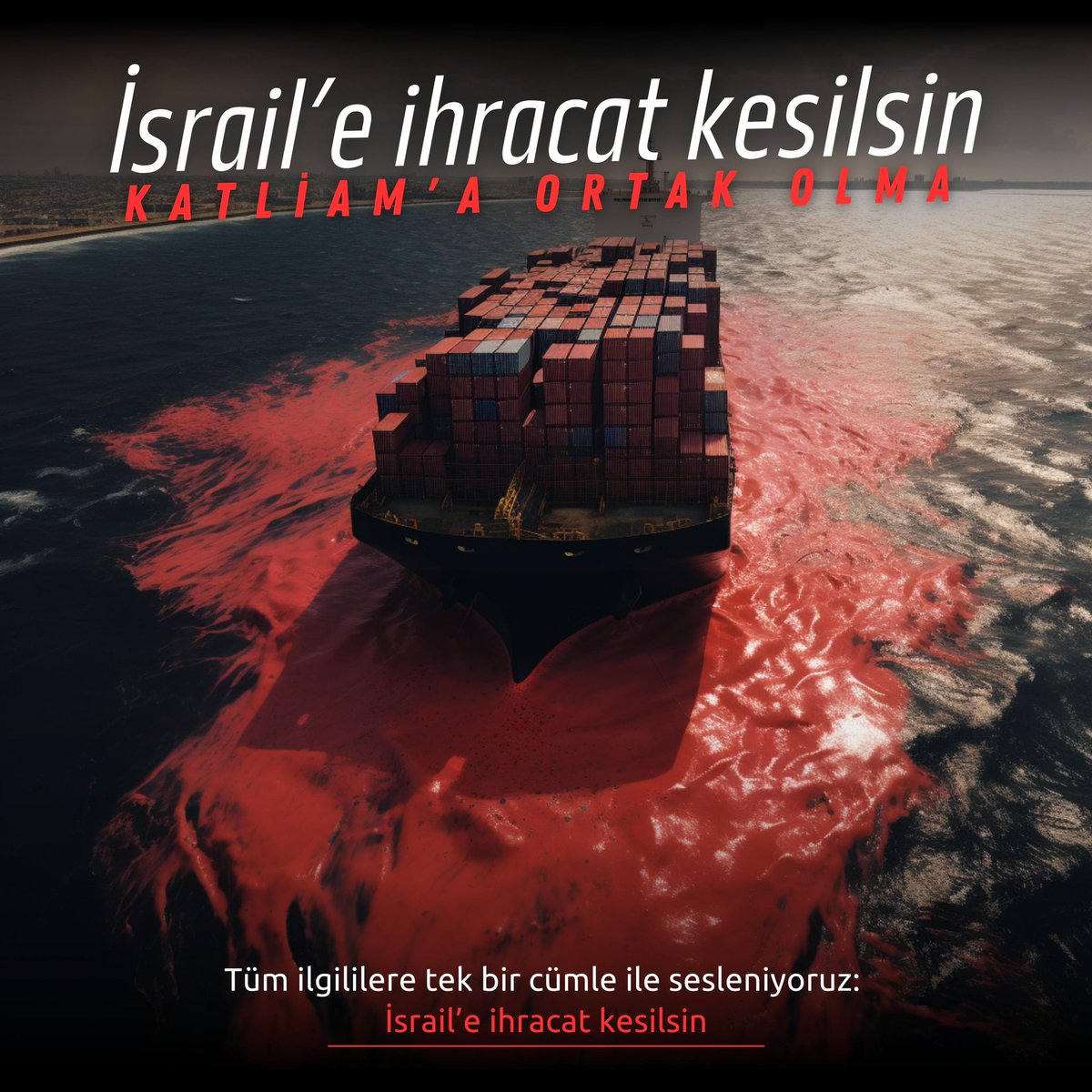 İsrail’e ihracat kesilsin 
Kendi ellerimizle beslemeyelim!
@RTErdogan
@RTEdijital
@iletisim 
@tcbestepe 
@TCTarim
@ibrahimyumakli
@ticaret 
@omerbolatTR
@mehmethaditunc
@mustuzcu