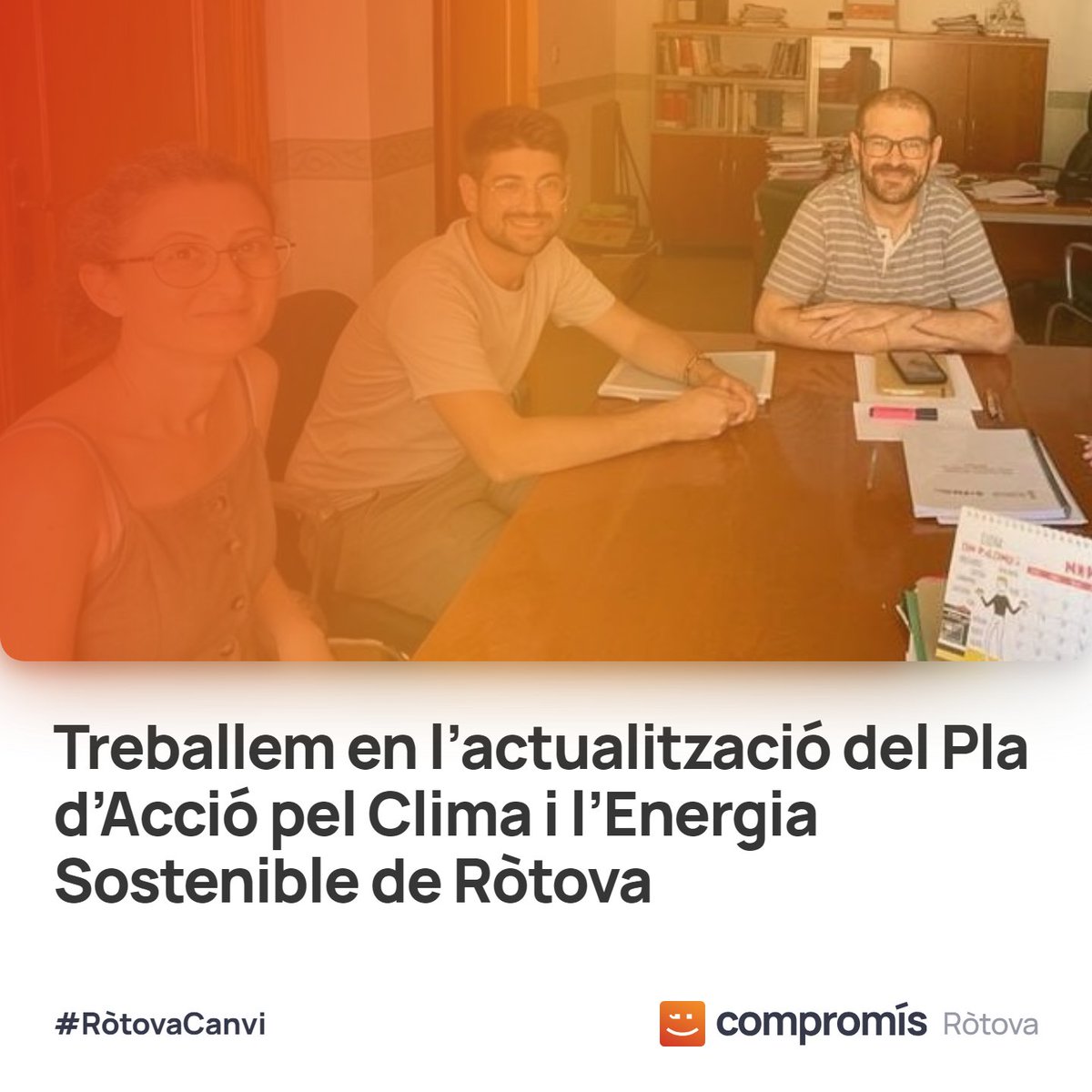 🌱 “Treballem en l’actualització del Pla d’Acció pel Clima i l’Energia Sostenible de #Ròtova”

📲 rotova.compromis.net/2023/10/27/tre… 

#RòtovaCanvi