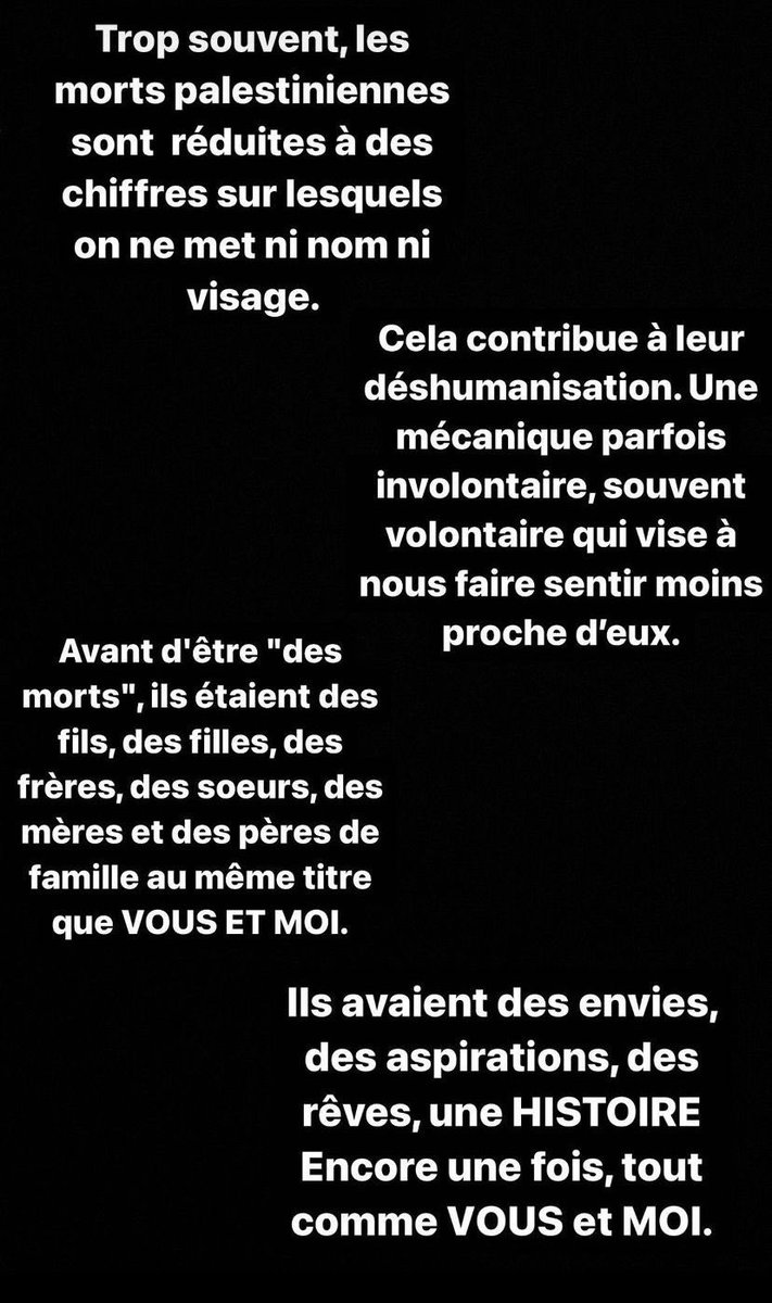 🚨🚨🚨🚨🚨🚨🚨🚨🚨🚨🚨

كوندي مدافع برشلونة يدعم فلسطين عبر انستغرام بكلام عظيم جدًا :

في كثير من الأحيان يتم اختزال الوفيات من فلسطين على انها مجرد أرقام لا يُذكر فيها لا اسم ولا وجه.

هذا يساهم في تجريدهم من إنسانيتهم. آلية مقصودة في كثير من الأحيان كي تهدف إلى جعلنا نشعر