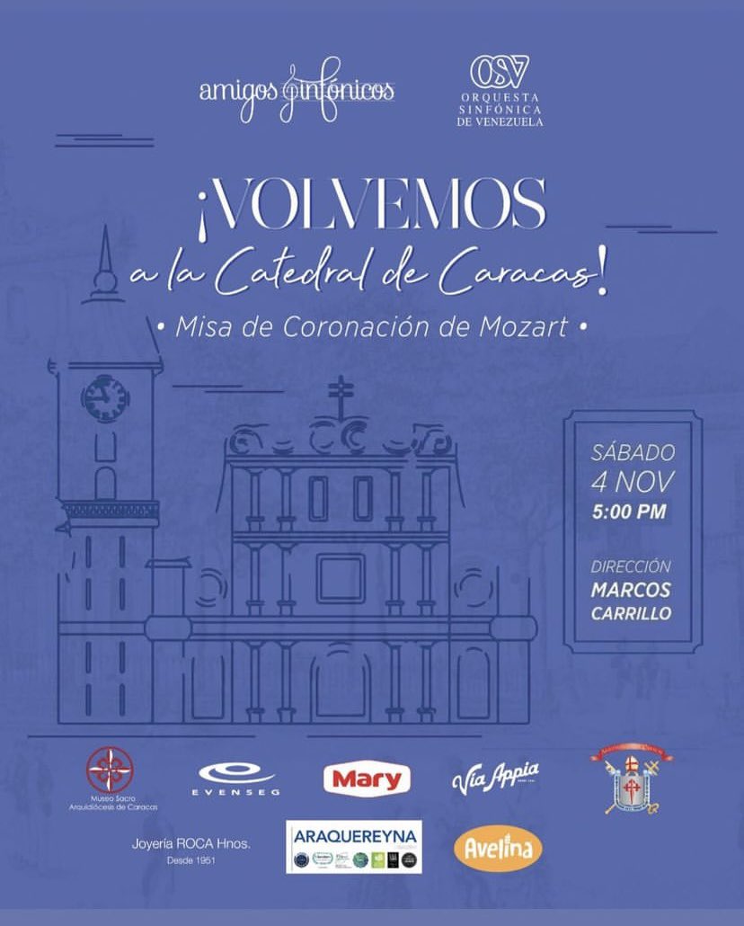 la compañia Evense estará a cargo de los traslados desde el Centro San Ignacio.
Información y venta de entradas en el teléfono de WhatsApp (0424)2084970 y en las tiendas Iskia en sus dos locaciones, Las
Mercedes y Altamira.
¡Los esperamos!