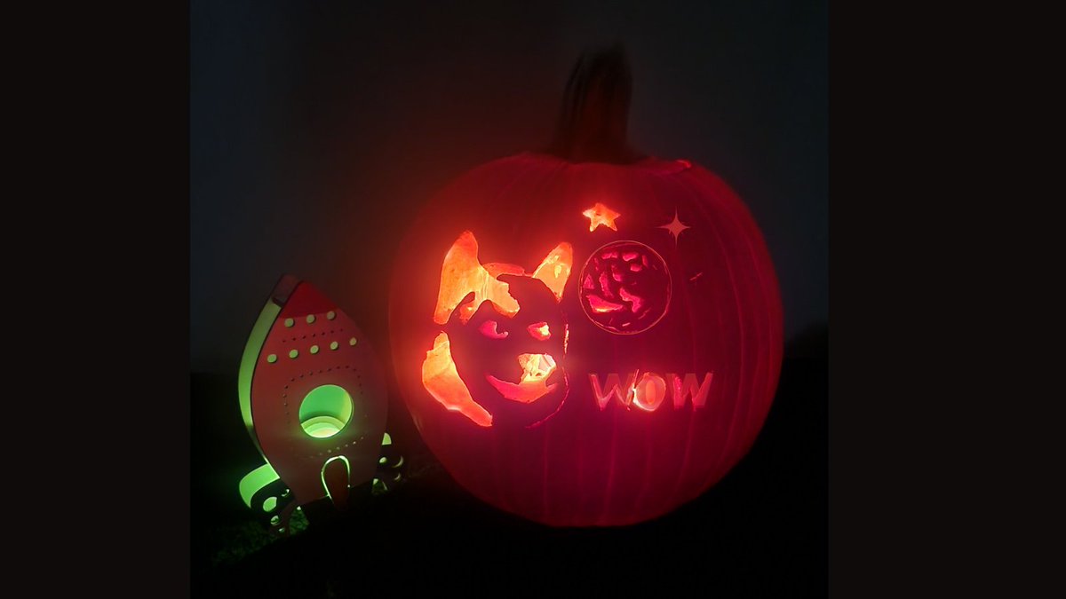 DogeIsMoney's tweet photo. #DogePumpkinContest @daanksy I wish everyone a Happy Halloween To The Mooon! 
- Contest entry https://t.co/jQFwAuR5Xq
