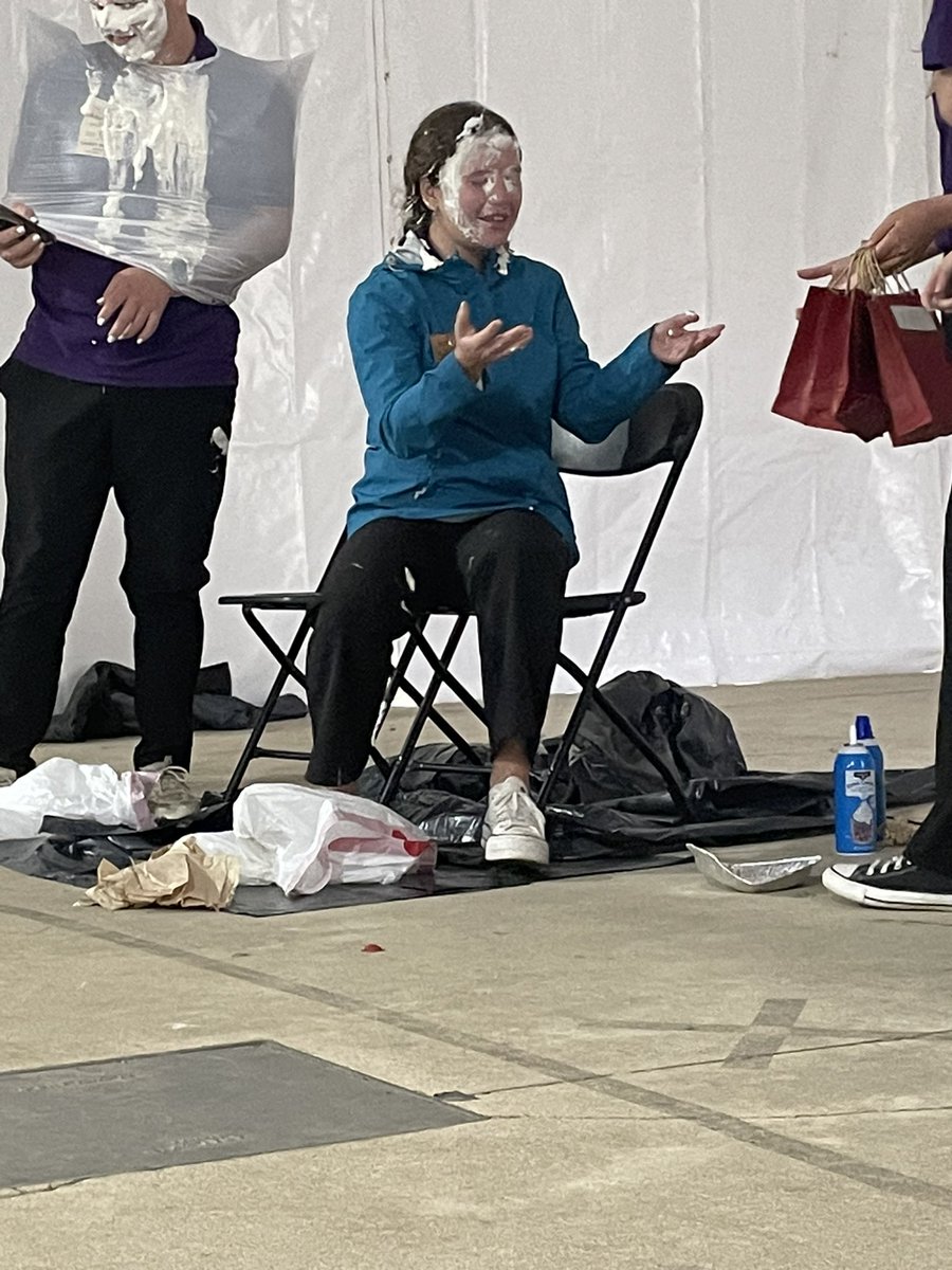 So proud of our LTGs, Clare, Marin, and Fall Rally co-chair Kiera! #hornetpride #fallrally2023