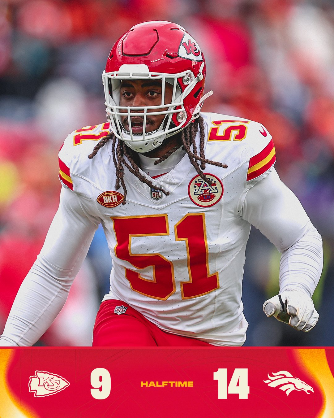Kansas City Chiefs on X: "Work to do in the second half.  https://t.co/WMRvsaYVTl" / X