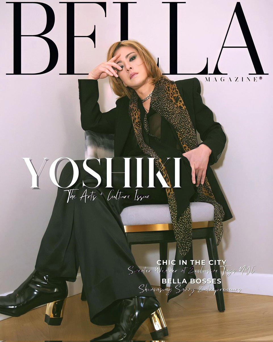 _Alexa_sun's tweet image. Yoshiki is on the cover of Bella magazine for 2023 ❤ 
instagram.com/p/Cy_3fUgP3Kc/…
#Yoshiki #BellaMagazine