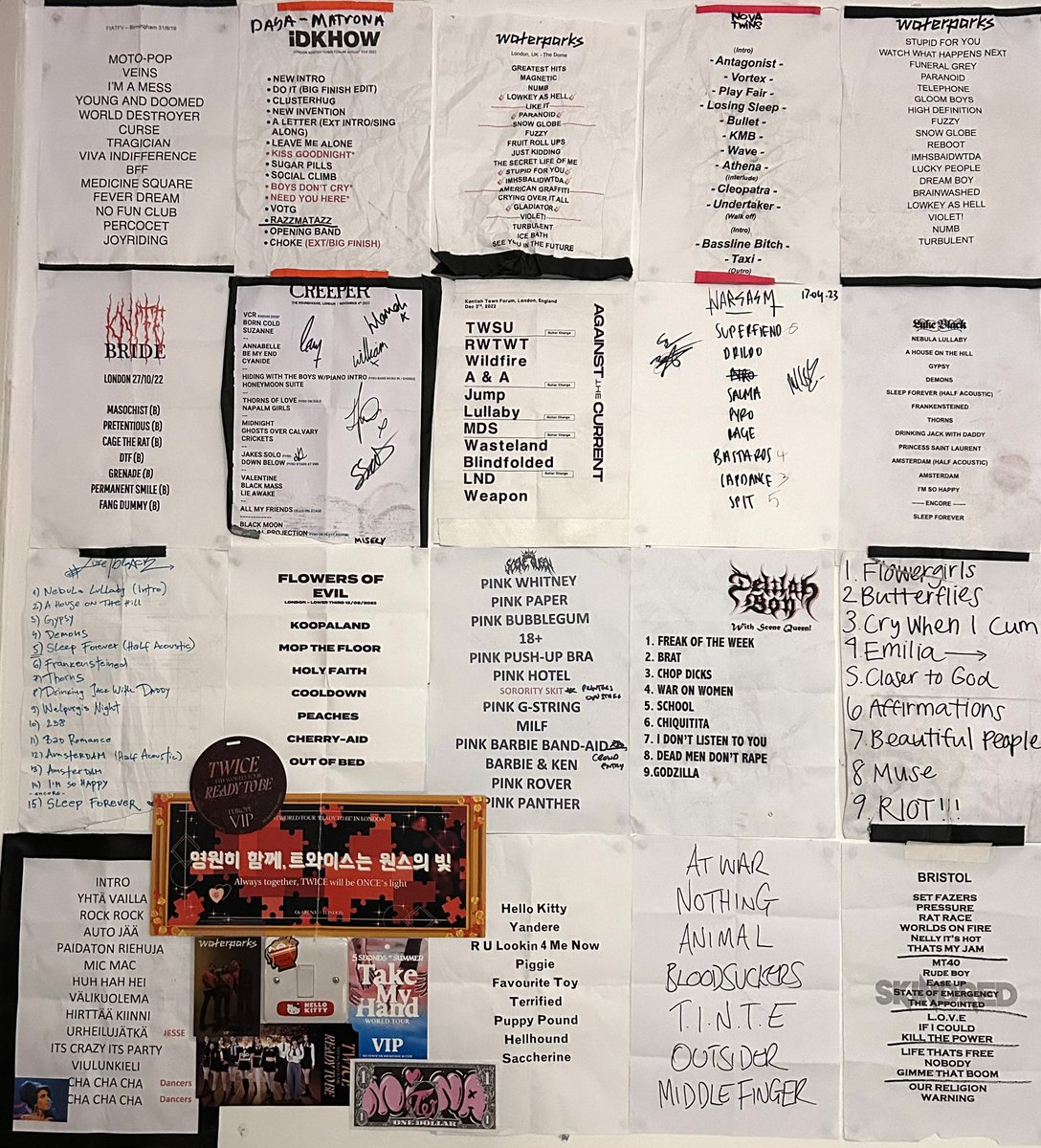 11sleepingpills's tweet photo. 63 concerts 19 setlists🔥 https://t.co/U57RI726MK
