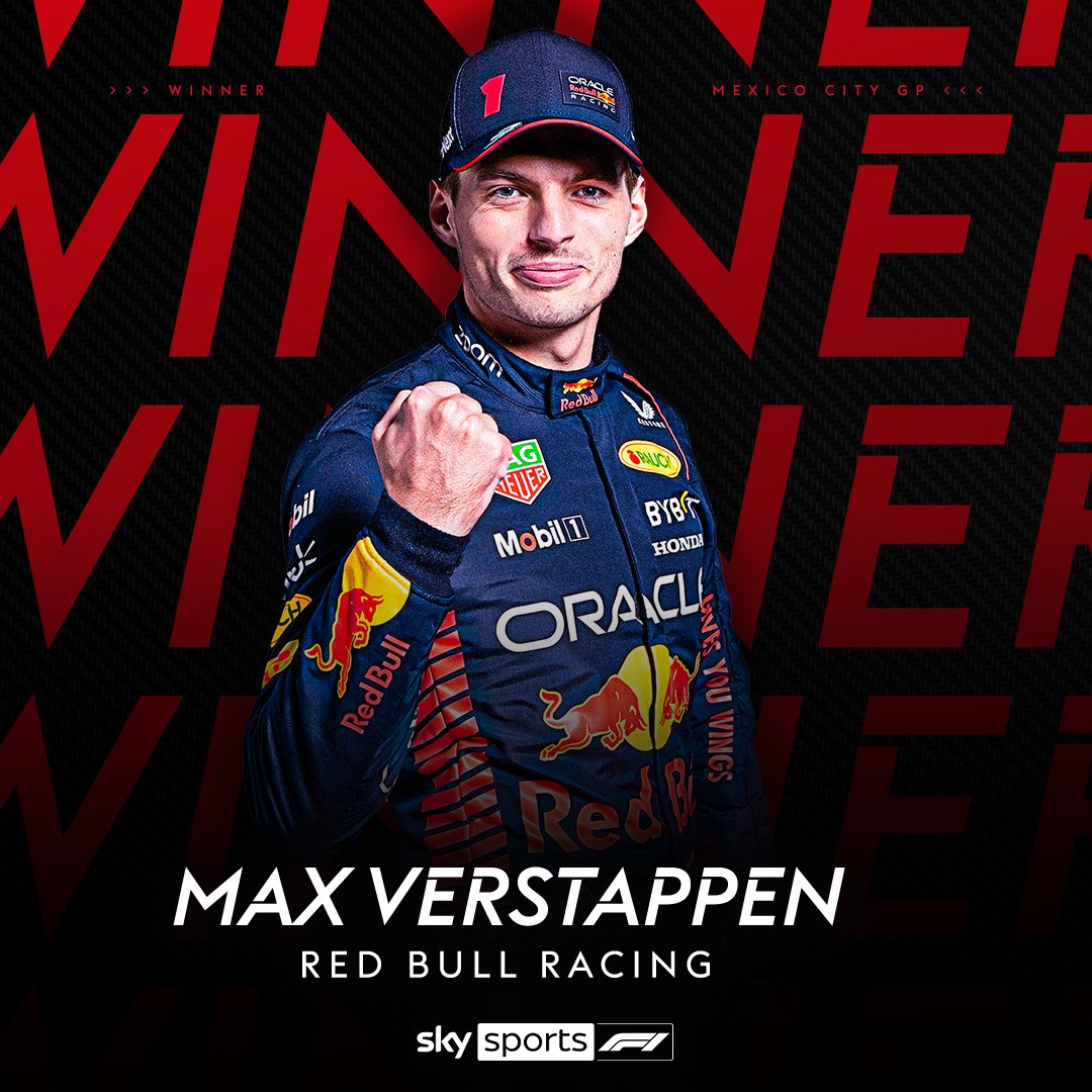 Max Verstappen WINS the Mexico City Grand Prix to get his 16th win of the season and break the record for most race wins in a single season! 🇲🇽