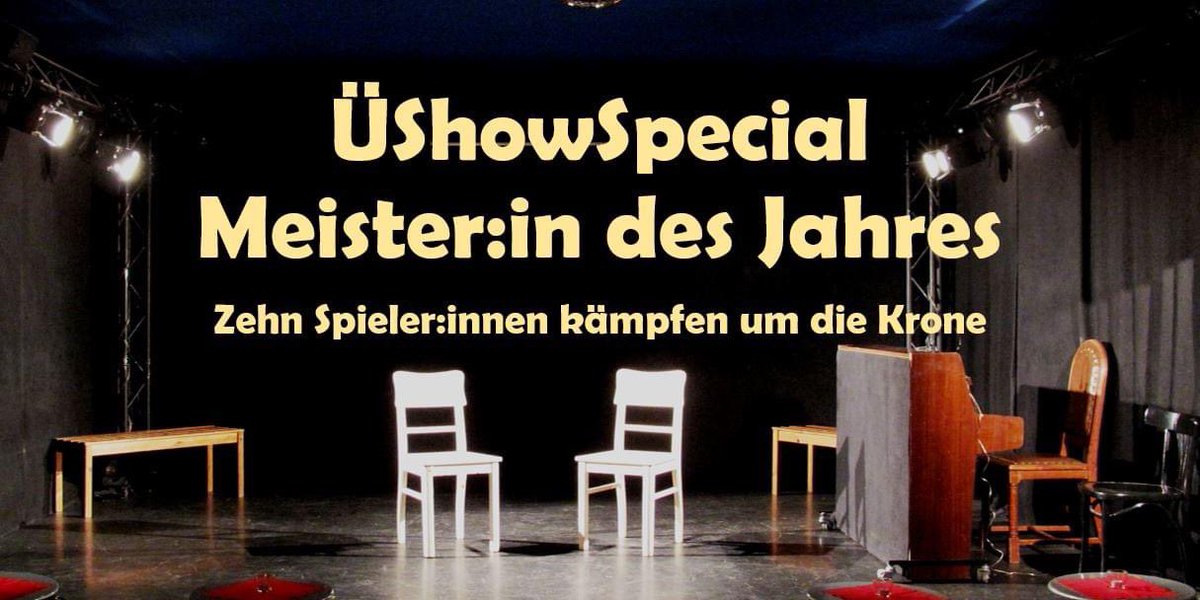 BuehnenRausch's tweet image. Am Donnerstag (02.11., 19:30h) kämpfen zehn Spieler:innen um Krone „Meister:in des Jahres“ - es wird episch!

#wirliebenimpro #wirlebenimpro #improistgeil #berlinimpro #improvisationstheater
#impro #improv #improvisation #improtheater
#bühnenrausch #prenzlauerberg #BHNNRSCH
