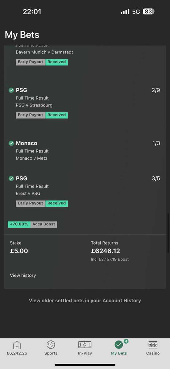 When the fun stops have another £5 20 fold Acca🤫😂