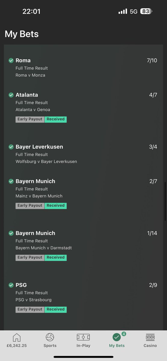 Ash_Pottss's tweet photo. When the fun stops have another £5 20 fold Acca🤫😂 https://t.co/PP87PT4oR8