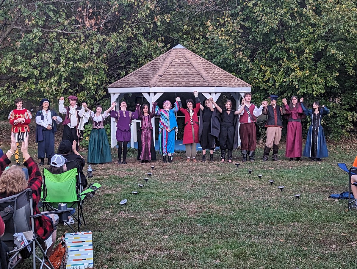 Thank you, friends, family, and community members for attending our production of Twelfth Night! Congratulations to our student actors, crew members, and designers on a fantastic show. A big thank you to Miss Whitman and Mr. Allendoerfer for bringing this romantic comedy to life!