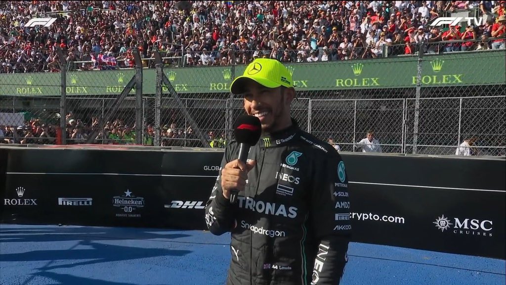 The Mexican crowd chanting “LEWIS LEWIS LEWIS” 🥹🥹🥹