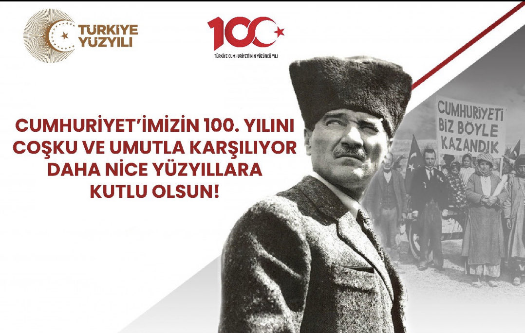 Cumhuriyetimizin 100. yılı kutlu olsun🧿