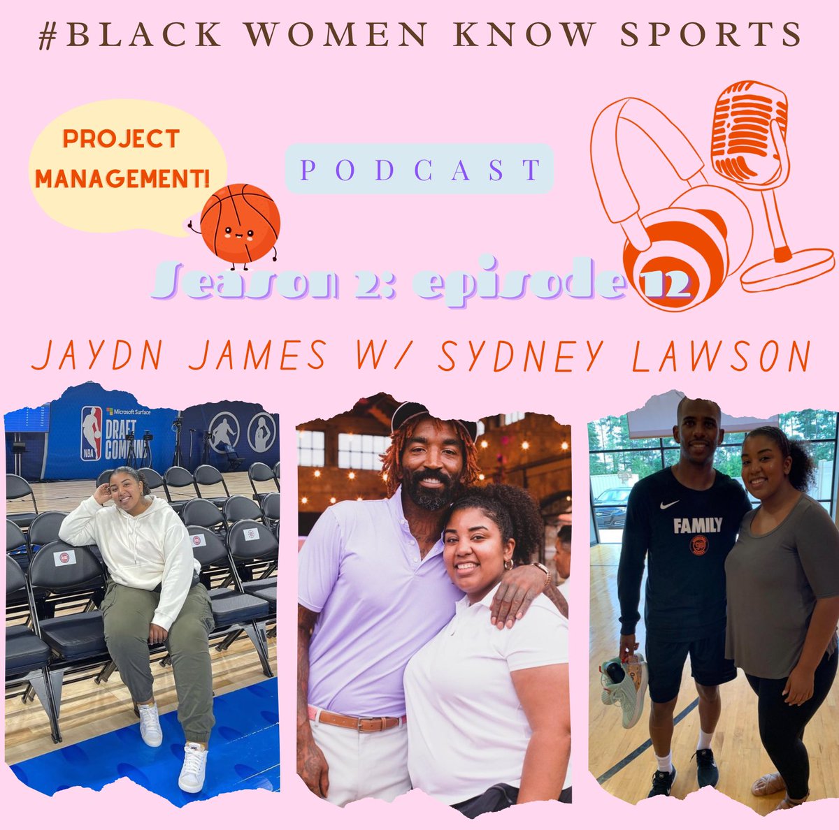 BWKnowSports's tweet photo. On today's episode, @jaydnrayn is joined by Sydney Lawson who is an @ncatsuaggies alum, a native of South Jersey, and the project manager for the @chrispaulfamfdn ! ๐๐ค๐ฝ๐งก In this episode, Sydney talks about what it's like to work for @CP3 , and more! #BlackWomenKnowSports #BWKS https://t.co/glJR29U0hB