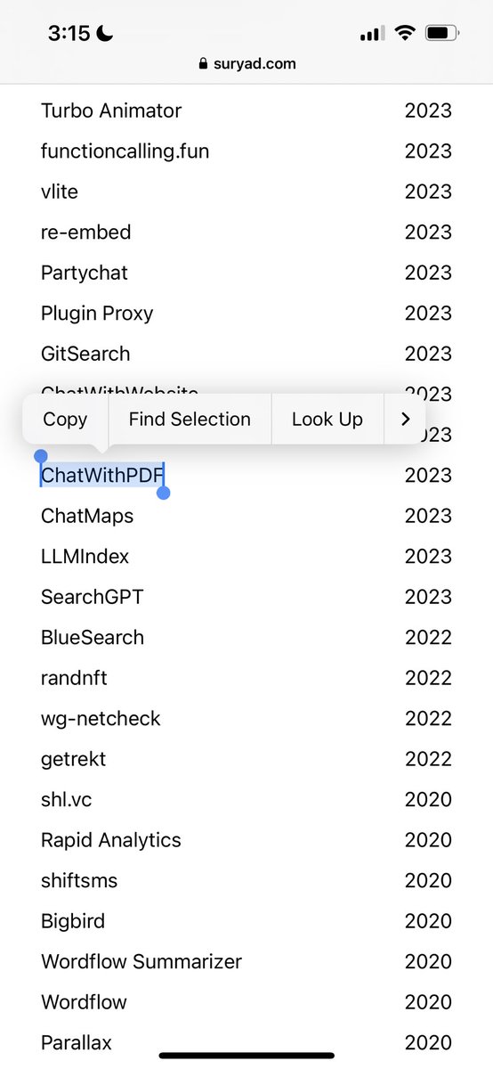 scottastevenson's tweet photo. Low agency critics who don’t build things love saying that every “chat with PDF company is now dead” due to ChatGPT launching PDF uploads

They need to justify their lack of action to themselves: “aha! I knew I was right to sit on my butt and not build anything on top of GPT!”

Meanwhile the creator of ChatWithPDF has already created 6 other apps since ChatWithPDF

Who will win in the long run?