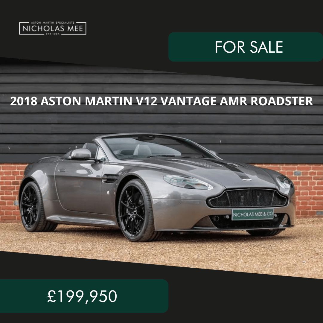 The V12 Vantage AMR is a modern classic in every sense, a homage to racing glory and extremely rare

More Info: buff.ly/46NycoT 

#V12VantageAMR #ModernClassic #RacingGlory #LastOfType #CarForSale
#AstonMartinRacing #LuxuryCars #RareFinds #TastefullySpecified #AstonMartin