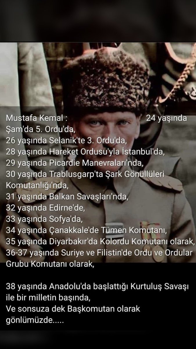 TalatOKUR's tweet photo. Bu ülkenin dününde bugününde varolan ve geleceğinde de varolacak ömrünü halkına adamış Cumhuriyet gibi bir esere imzasını atmış kurucumuz GAZİ MUSTAFA KEMAL ATATÜRK’e sonsuz teşekkürler.Yaşasın CUMHURİYET 🇹🇷🇹🇷🇹🇷 https://t.co/YmEjgVEaQ3