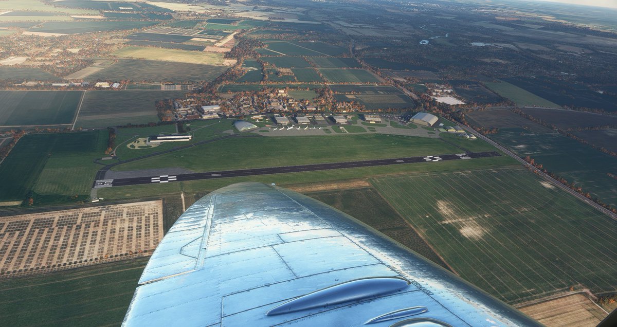 Dreamsofwings1's tweet photo. Virtual G-IRTY at Duxford on this morning.
#spitfire #silverspitfire #girty #duxford #thelongestflight #spitfiresdotcom #wwiihistory #warbirds #airshow #airdisplay #flightsimulator #taildragger #msfs2020 #microsoftflightsimulator #aviation #pilot #aviationlovers #avgeek https://t.co/7Lf2cUkxSQ