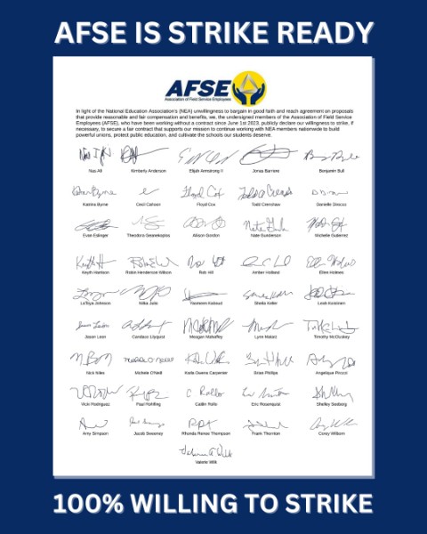All workers deserve a Fair Contract, even at NEA. #AFSE #NEA #union #SolidaritySeason #faircontractNOW #Striketober