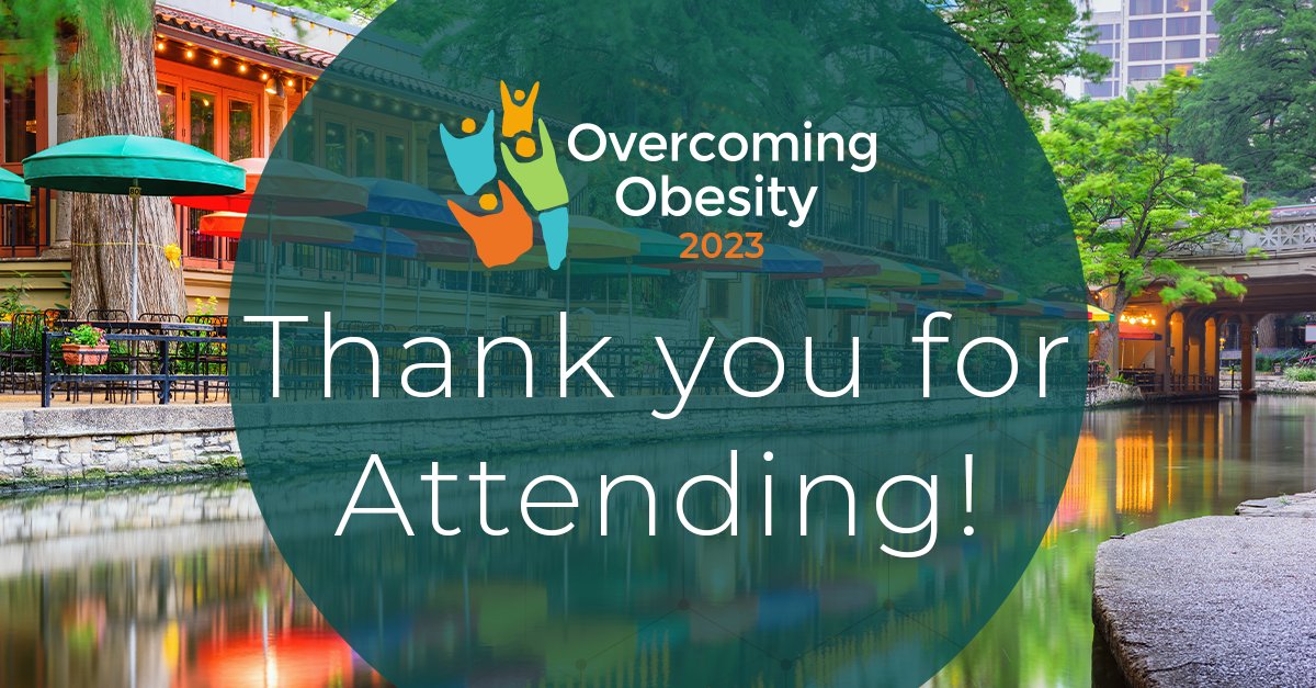 Thank you for attending Overcoming Obesity 2023! We hope everyone enjoyed their time in San Antonio and gained new knowledge and skills to treat the disease of obesity! #oma2023 #overcomingobesity2023 #overcomingobesity #oma