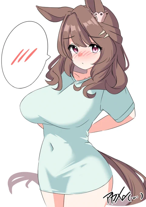シャツ絞りライトハロー(再掲) #ウマ娘