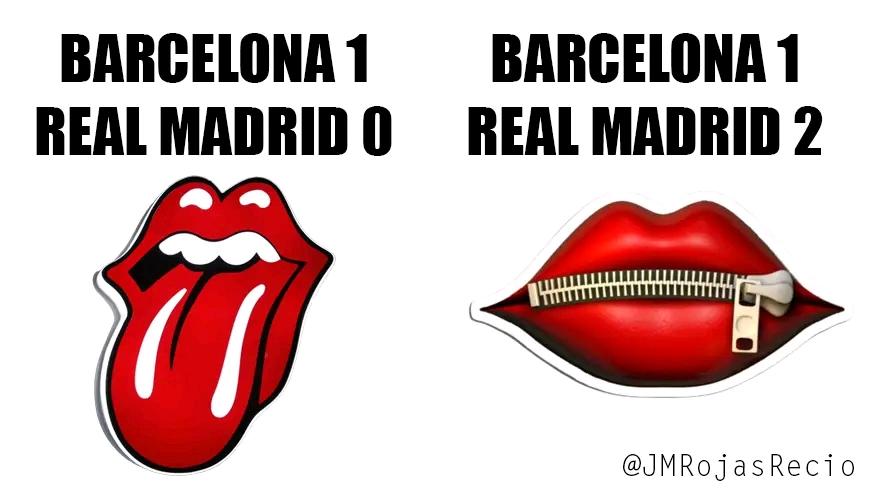 #Humor || Resúmen de #ElClásico 🏆⚽🔥🤍👅🤪🤐🤫🤣...
.
.
💟+🔃
.
.
... ... ...
#RealMadrid #HalaMadrid #RollingStones #OrgulloMadridista #LosBlancos #Vikingos #RMCity #RMClasico