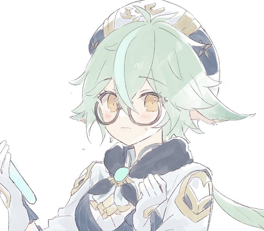 “Oh! Uh… hello there…
I’d like to ask if you’d like to help me with an experiment of mine…
M-my name is Sucrose, by the way…
Nice to meet you…”