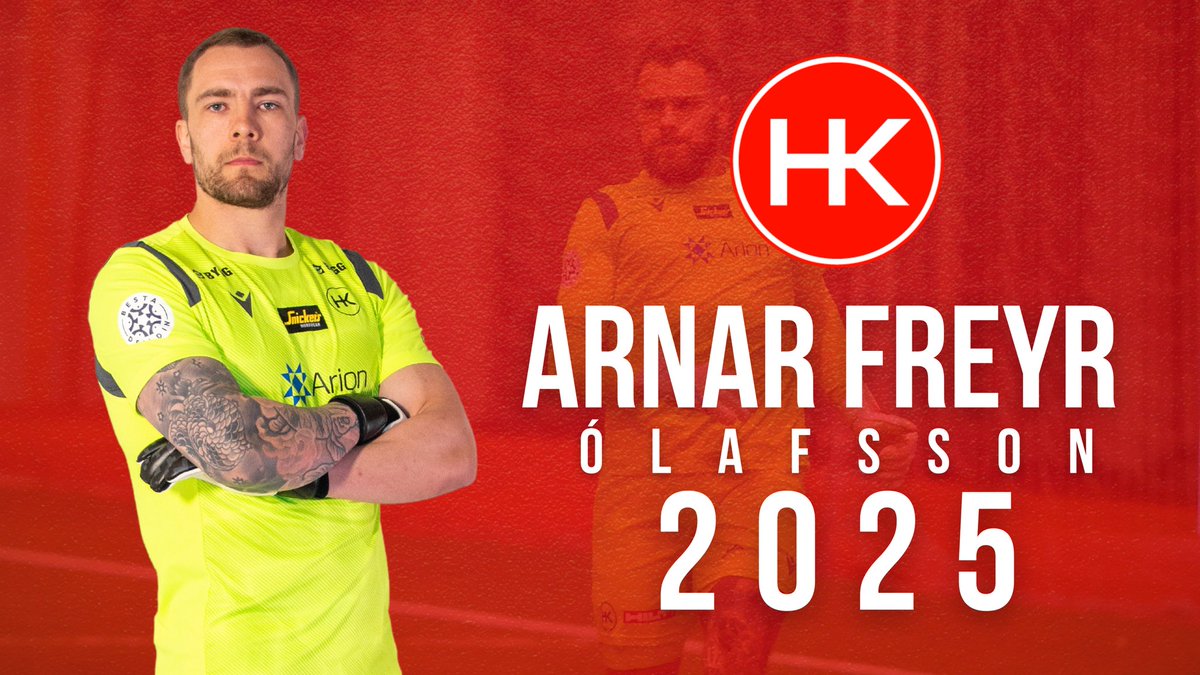 Arnar Freyr Ólafsson 2025 ✍️

Það er okkur sönn ánægja að tilkynna að Arnar Freyr Ólafsson hefur skrifað undir nýjan 2 ára samning við HK.

Arnar Freyr hefur verið lykilmaður í liði HK undanfarin ár og staðið sig gríðarlega vel. Hann mun standa vaktina áfram í markinu í Bestu