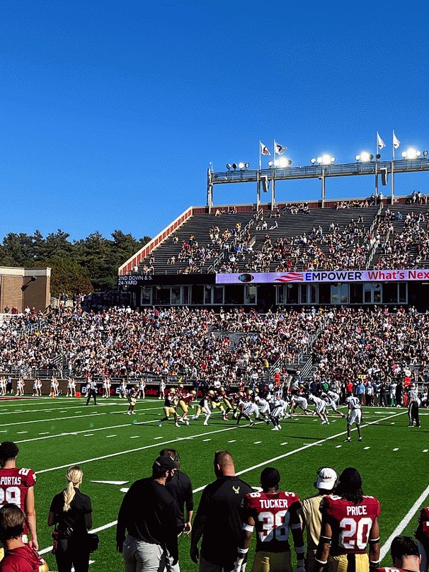 It was beautiful day at #AlumniStadium on the campus of #BostonCollege to watch our #BCEagles beat the #UConnHuskies