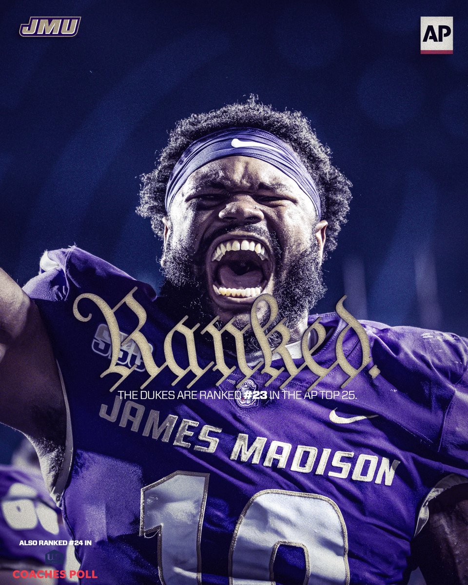 The Dukes moved up #23 in the newest <a href="/AP_Top25/">AP Top 25</a> after improving to 8-0 last night!

#GoDukes