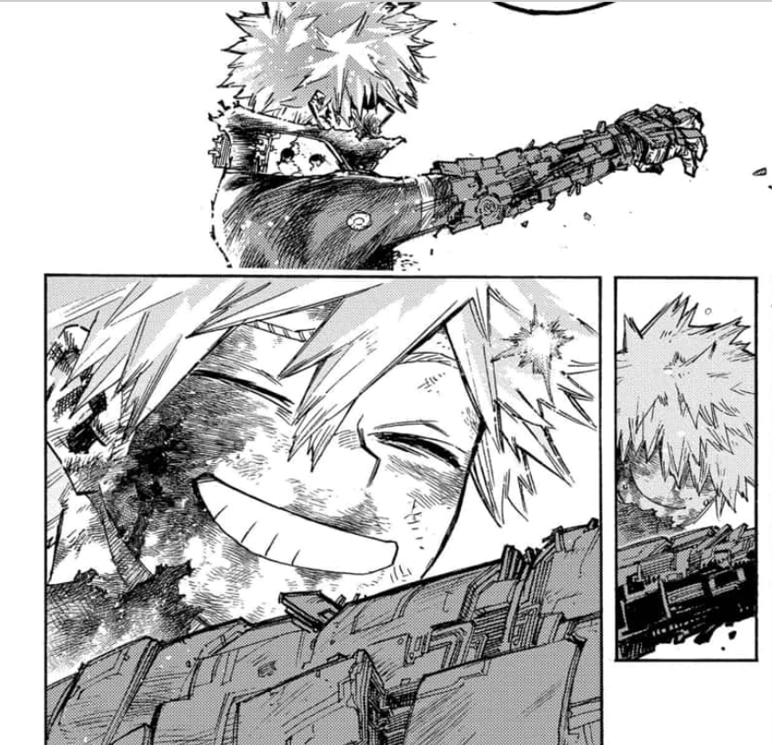 #MHA405 He is so happy to have been able to save AM look at him, he's such a fanboy!!!! 😭🧡💥