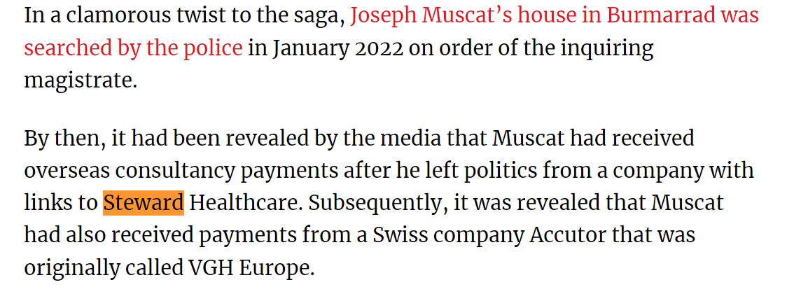 More real-world proof of the quality and integrity over at Steward Health.  Sad that $MPW is victim of higher rates and noisy shorts.  <a href="/HedgeyeREITs/">HedgeyeREITs</a> 
maltatoday.com.mt/news/national/…
