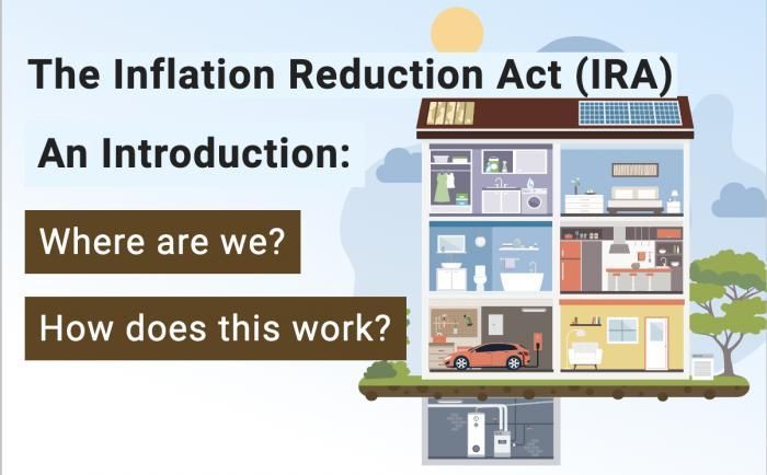 CAGreenbuilding's tweet image. Learning about the #InflationReduction Act: buff.ly/3PTxxw5 #Taxcredits are live! #Rebates for #energyefficiency &amp;amp; #cleanenergy are coming! #IRA #buildings #building #construction #retrofits #renovations #architecture #design #taxcredits #greenbuilding #sustainability