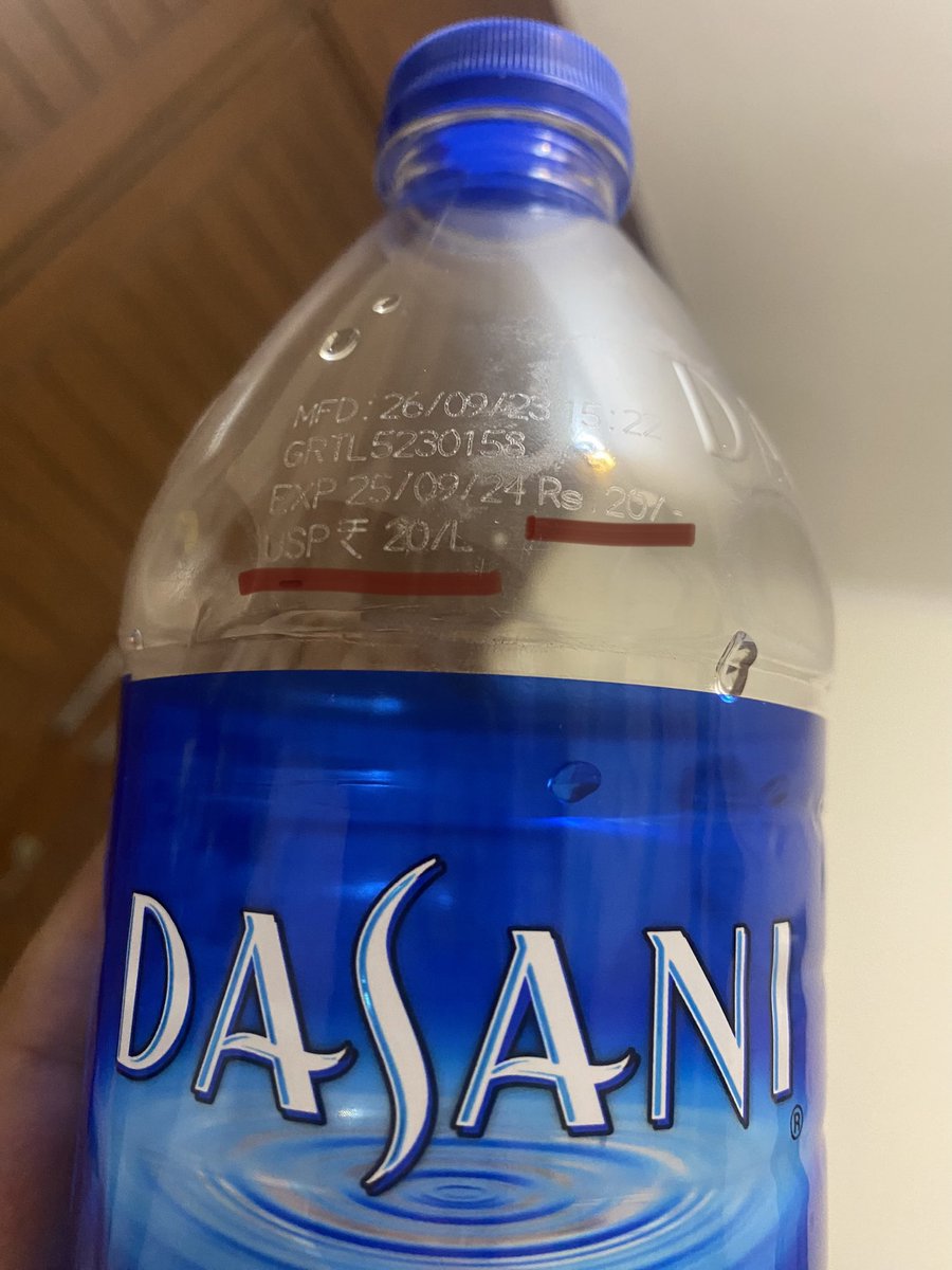 I was charged 116/- for a bottle of water (<a href="/dasaniwater/">DASANI</a>) with MRP 20/- by <a href="/Soi7Pub/">Soi 7</a> at <a href="/dlf_cyberhub/">DLF CyberHub</a> 
It’s cheating, how can they charge more than the mentioned MRP!! Is it legal? 
Breakup 
Bottle charge : 100/- 
SC: 10/- 
CGST+SGST : 5.5/- 
#Nobrand 
<a href="/consumerforum_/">Consumer Forum India</a>