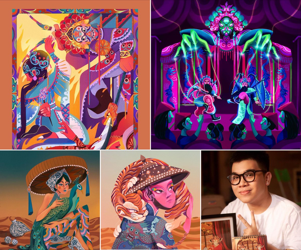 Anh Tran aka Duckie is an illustrator studying at Australian Catholic University in Melbourne, originally from Saigon. behance.net/anhtran315 instagram.com/duckietheduck3… #vietnameseartist #vietkieuartist