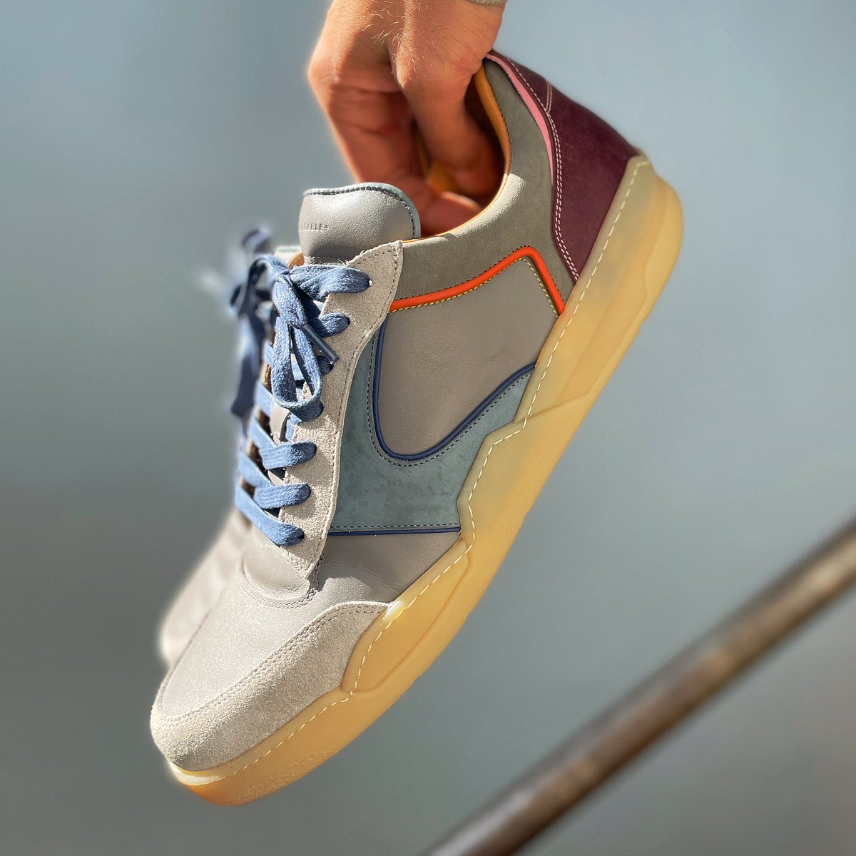 “Sunset” SlingShot MOD sneaker. Made to order here in Cleveland, OH