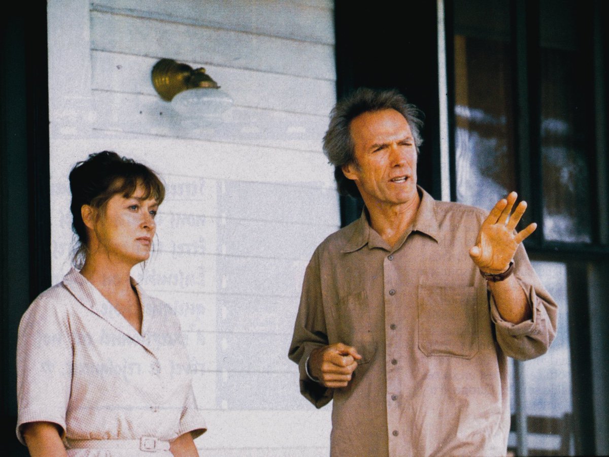 mshaocs's tweet photo. Meryl Streep and Clint Eastwood – The Bridges of Madison County, 1995. https://t.co/FfprgEPeYf