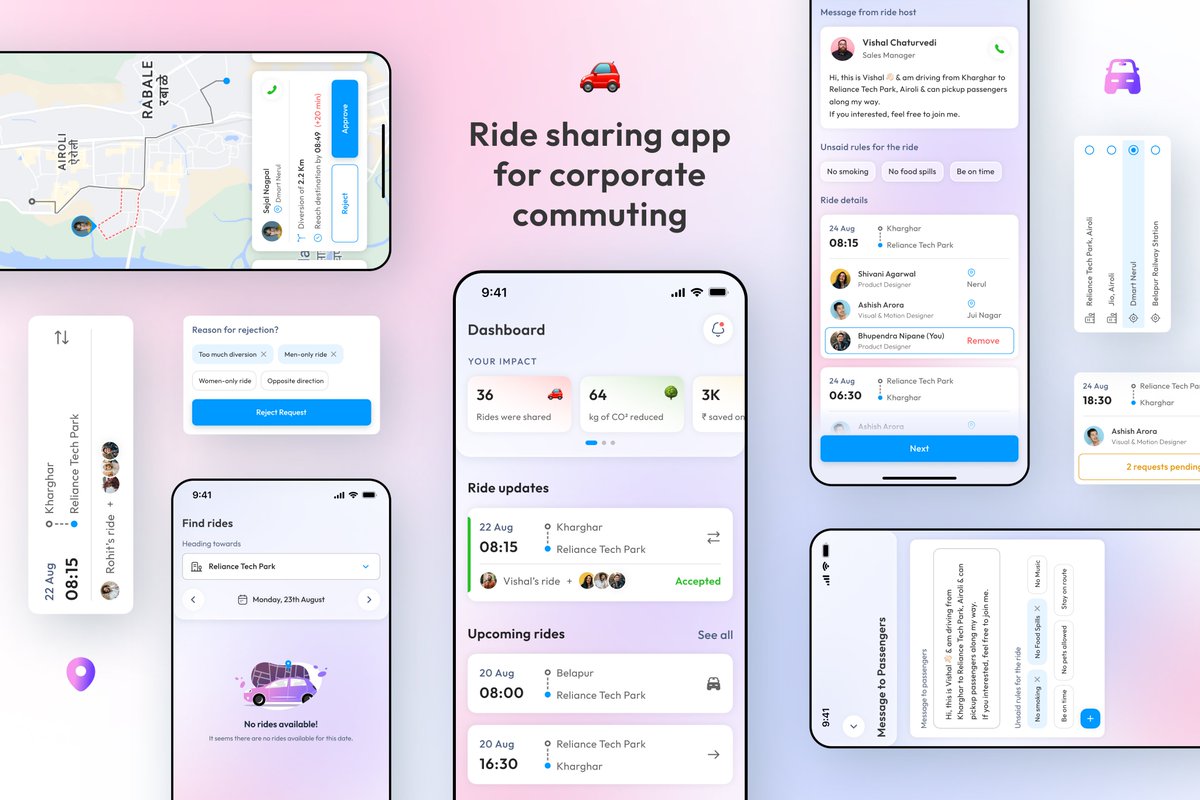 bhupnip's tweet photo. ✨ Brace yourselves for a commute makeover! ✨
Dive into my latest case study where the mundane becomes a shared adventure with colleagues, fostering a community vibe on the go. 🚗
All kinds of feedback are appreciated. 👍
🔗 Link in comment below. https://t.co/g1bWoFbQhf