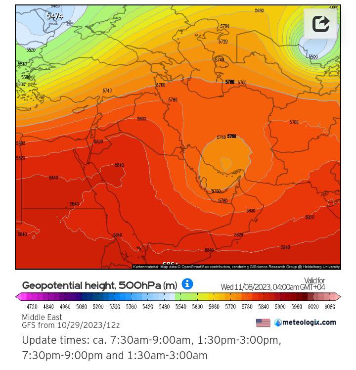 Gulf_climate's tweet photo. بداية الاسبوع القادم حاله ممتازة
 المدة بعيدة وقابله لتغير ولكن 
 ان شاءالله للأفضل
 أللهم أغثنا يارب العالمين 
#شبكة_عواصف_عمان 
@Oman_storms https://t.co/bGvD93di1o