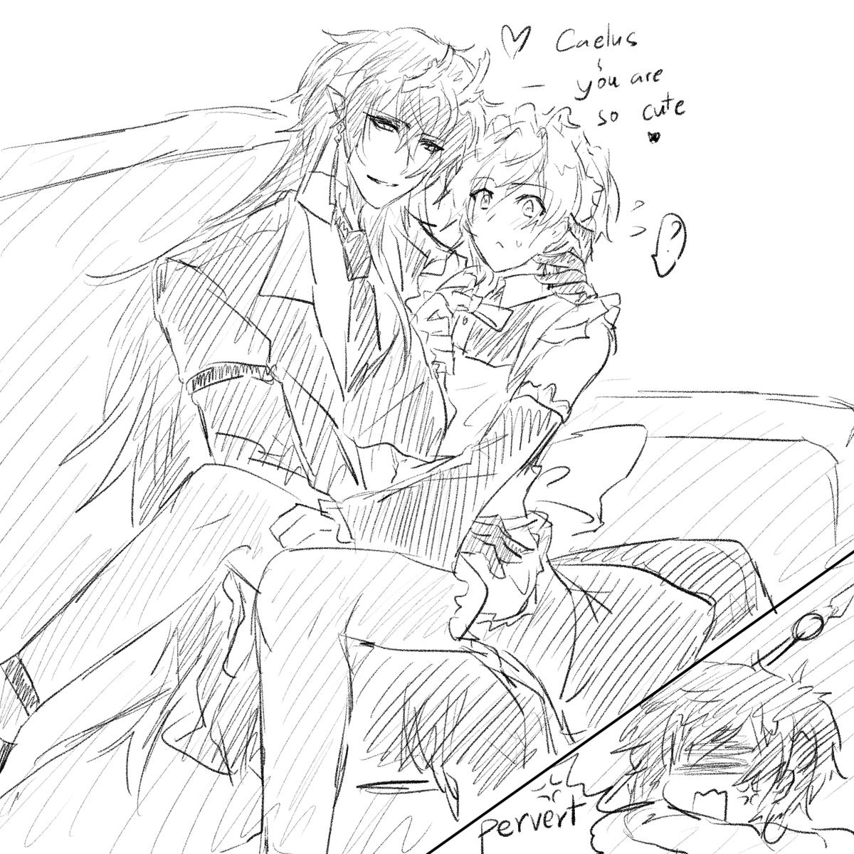 Daddy loves maid ✨💕
(I love Danfeng being hidden pervert 🫣)
#Fengcae #danfeng #Caelus