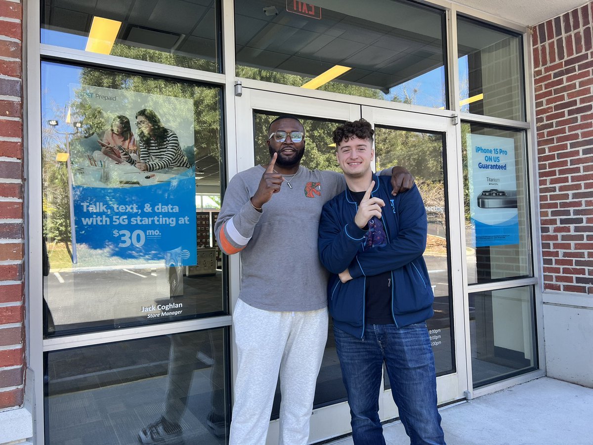 DeShaun (@d3shauncg) on Twitter photo From RSCs to MANAGERS!!! 2 TOP locations in our perspective areas #Woodstock & #TennesseeST !! Fun fact, my boy <a href="/jackcoghlan8/">Jack Coghlan</a> introduced me to the ropes when I became a RSC at our first store #ParkandMag ! <a href="/LifeAtATT/">Life at AT&T</a> LOOK AT US NOW!!!! Only right I made a stop while in TALLY!!! From RSCs to MANAGERS!!! 2 TOP locations in our perspective areas #Woodstock & #TennesseeST !! Fun fact, my boy <a href="/jackcoghlan8/">Jack Coghlan</a> introduced me to the ropes when I became a RSC at our first store #ParkandMag ! <a href="/LifeAtATT/">Life at AT&T</a> LOOK AT US NOW!!!! Only right I made a stop while in TALLY!!!