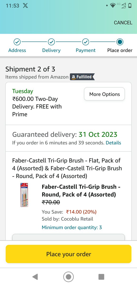 prashant_p16's tweet photo. Looks at the #deliverycharges,  is it a #prank or I am importing something from out of the world @amazonIN #onlineshopping #ecommerce #india https://t.co/p3ftcqWmN5