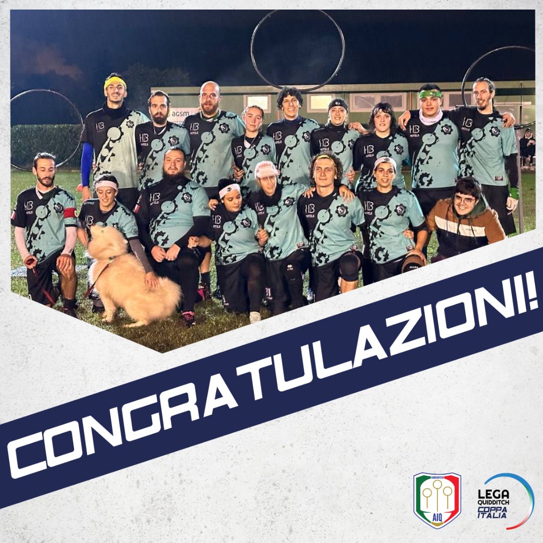 Sono i Bombarda a conquistare la #CoppaItalia 2023 🇮🇹
Complimenti a tuttə 🔥

#quidditch #italiaquidditch #Verona