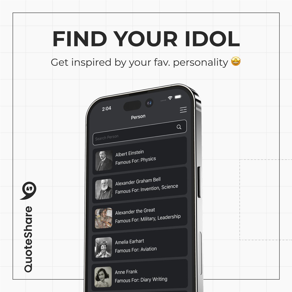 _quote_share's tweet photo. Discover Your Inspiration! 🌟 With Quote Share's 'Find Your Idol' feature, explore quotes from your favorite personalities. Get inspired and share their wisdom with your own style. 🙌✨

#QuoteShare #FindYourIdol #Inspiration #Quotes #FavoritePersonality #GetInspired https://t.co/QAGitsM0Vs