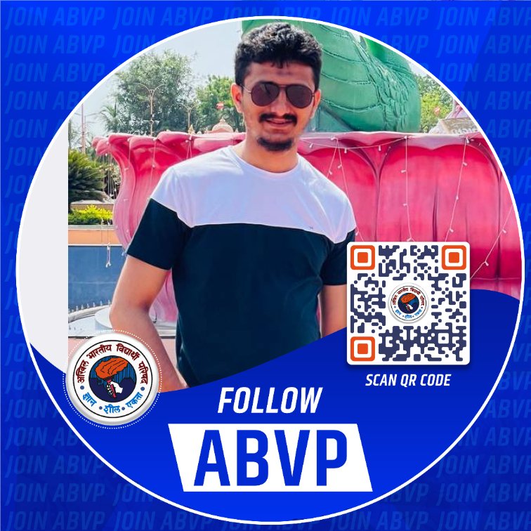 iNazirPatel's tweet photo. #FollowABVP https://t.co/ZSklkbK6t0