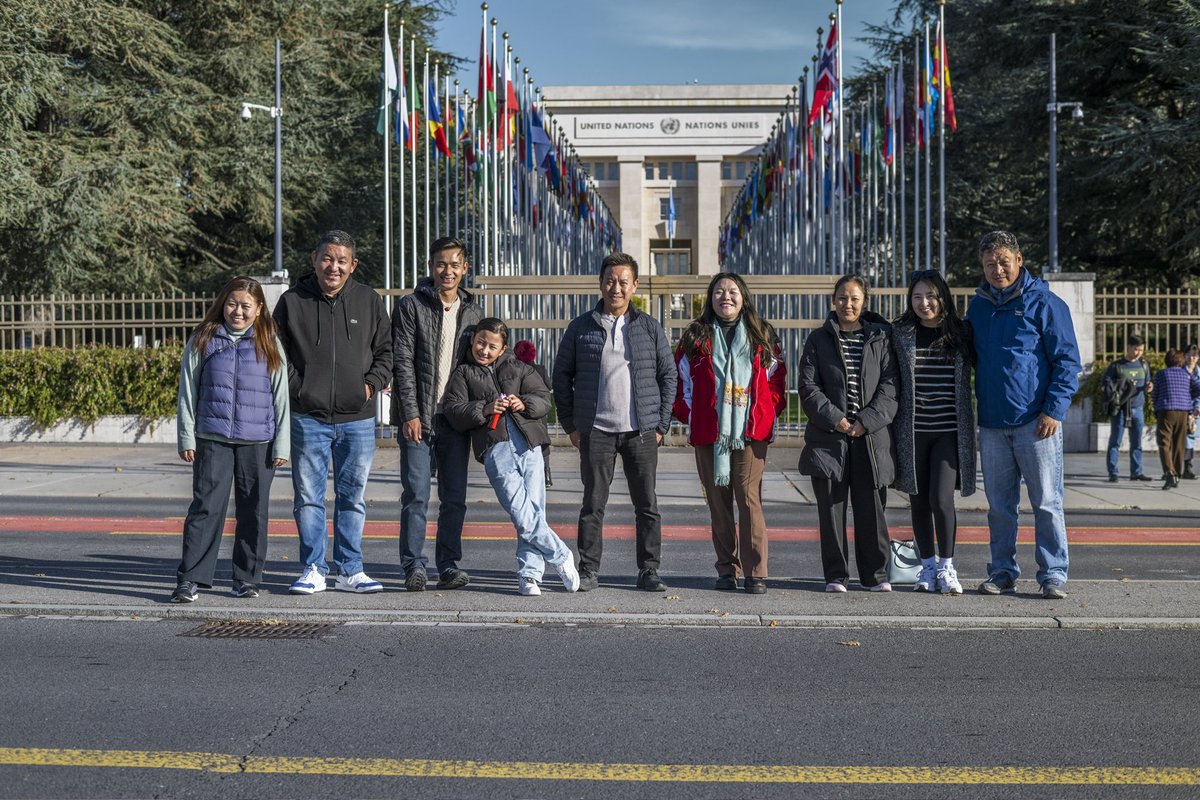 TenzinLekshay4's tweet photo. After successfully completing the Geneva Forum 2023, our DIIR team explores around UN building. https://t.co/f5CHciEls7