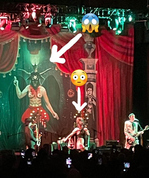 I hesitated to share this but felt called to speak up.   This image is from a concert in L.A. last night