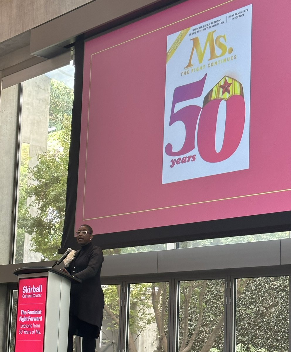 to this gathering of #feminists “You are your grandmother’s wildest dreams & your grandfather’s …discomfort” 😉- 
Dr. Michele Bratcher Goodwin, Executive Producer, Ms. Studios @MsMagazine @Skirball_LA @michelebgoodwin