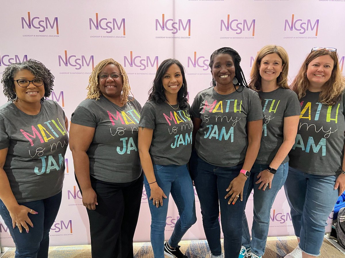 Sunday Funday = a fantastic day of learning with this amazing @CumberlandCoSch K-12 Math Curriculum Specialist team! #NCSM23 #MathIsMyJam