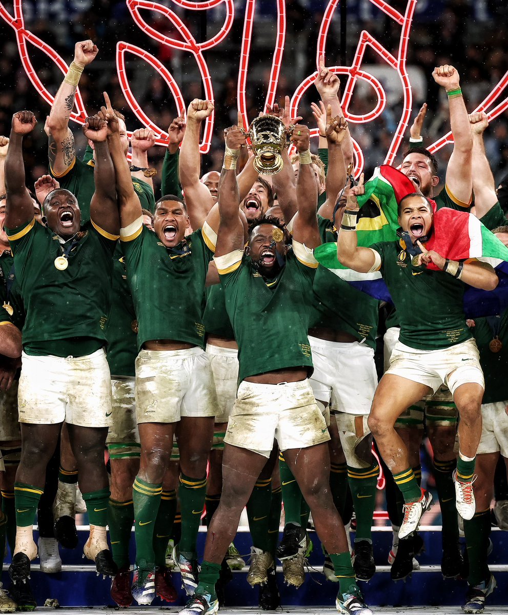 #RWC2023  
 Africa beat New Zealand 12-11 to win record fourth Rugby World Cup
